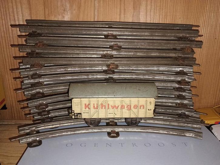 Blikken DDR speelgoed jaren 60, Hobby en Vrije tijd, Modeltreinen | Overige schalen, Gebruikt, Rails, Gelijkstroom of Wisselstroom