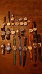 Partij / lot Horloges - Opknappers/Onderdelen, Sieraden, Tassen en Uiterlijk, Horloges | Heren, Overige merken, Staal, Gebruikt
