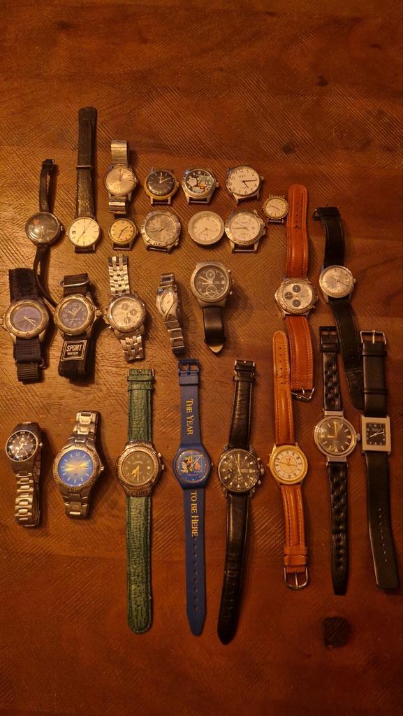 Partij / lot Horloges - Opknappers/Onderdelen, Sieraden, Tassen en Uiterlijk, Horloges | Heren, Gebruikt, Polshorloge, Overige merken