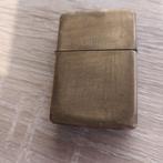 Vintage Zippo Solid Brass 1991, Ophalen of Verzenden, Gebruikt, Aansteker
