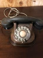 Antieke telefoon met draad en stekker, Telecommunicatie, Vaste telefoons | Niet Draadloos, Ophalen, Gebruikt, Met draaischijf