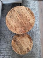 Twee Ronde Salontafels, Ophalen, 50 tot 100 cm, Rond, 50 tot 100 cm