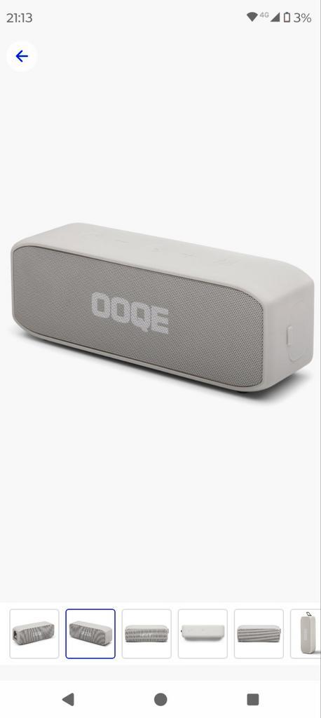 OOQE Bluetooth Speaker - Pro S9 Grey nieuw, Audio, Tv en Foto, Luidsprekers, Nieuw, Minder dan 60 watt, Ophalen of Verzenden