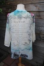 Tuniek creme/ blauw Missy mt XL transparant Vaste prijs, Blauw, Maat 46/48 (XL) of groter, Missy, Ophalen of Verzenden