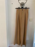 Beige wijde broek met hoge taille , Zara maat XS, Ophalen of Verzenden, Maat 34 (XS) of kleiner, Lang, Gedragen