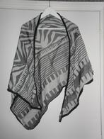 POM Amsterdam Grijze Sjaal Met Print (NIEUW), Maat 46/48 (XL) of groter, Nieuw, Ophalen of Verzenden, Sjaal