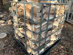 Te koop enkele IBC kratten met eiken brandhout, 3 tot 6 m³, Ophalen of Verzenden, Eikenhout