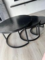 Goossens Salontafels - Set van 3, Huis en Inrichting, Tafels | Salontafels, Ophalen, Gebruikt, Rond, Metaal