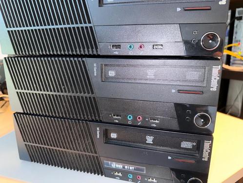 PARTIJ 3x Lenovo ThinkCentre M Series M91p, Computers en Software, Desktop Pc's, Refurbished, 3 tot 4 Ghz, HDD, 16 GB, Ophalen