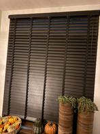 Zwarte houten jaloezie, Ophalen, Gebruikt, 100 tot 150 cm, Zwart