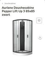 Set douchecabine Aurlane zwart en nog 1 jaar garantie, Ophalen, Overige typen, Nieuw, Minder dan 100 cm