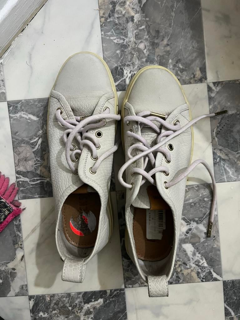 Witte Blackstone Sneakers Maat 38, Kleding | Dames, Ophalen of Verzenden, Zo goed als nieuw, Wit, Sneakers of Gympen