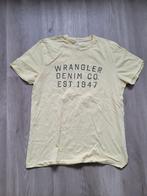 Z.g.a.n geel Wrangler t-shirt maat M, Zo goed als nieuw, Verzenden, Maat 48/50 (M), Geel