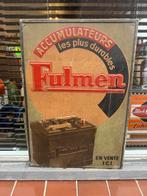 Vintage Fulmen Accu Reclamebord, Verzamelen, Merken en Reclamevoorwerpen, Reclamebord, Gebruikt, ., Ophalen of Verzenden