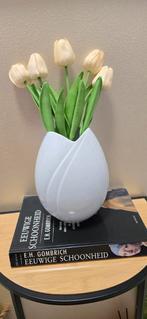 Arzberg porselein tulp vaas 20cm, Wit, Aardewerk of Porselein, Ophalen of Verzenden, Zo goed als nieuw