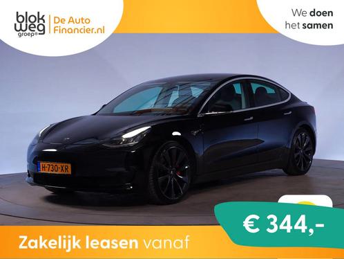 Tesla Model 3 Performance 462pk AWD 75 kWh [ Pa € 24.945,0, Auto's, Tesla, Bedrijf, Lease, Financial lease, Model 3, ABS, Achteruitrijcamera
