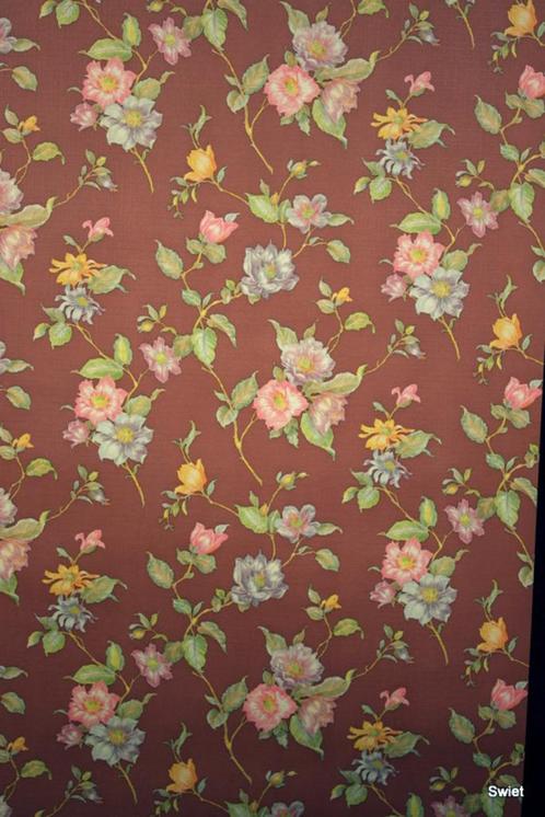 10313 Vintage retro oud barok bloemetjes behang behangpapier, Huis en Inrichting, Stoffering | Behang, Verzenden