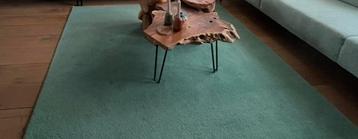 Vloerkleed vierkant 200 cm , prachtig groen wol beschikbaar voor biedingen