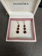 Oorbellen zilver met granaat, Sieraden, Tassen en Uiterlijk, Oorbellen, Ophalen of Verzenden, Zilver