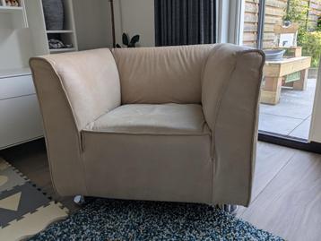 Gelderland 4800 2,5 zits bank + fauteuil + hocker, leer