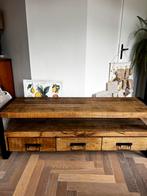 TV meubel mangohout - 150cm breed, Huis en Inrichting, Kasten | Televisiemeubels, Ophalen, Gebruikt, 100 tot 150 cm, Minder dan 100 cm