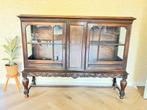 Antieke Eiken Vitrinekast met 2 Deuren, Ophalen