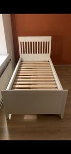 Ikea Idanas eenpersoons bed met lattenbodem en lades, Huis en Inrichting, Slaapkamer | Bedden, 90 cm, Eenpersoons, Wit, Zo goed als nieuw