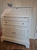 Secretaire hout wit gelakt, Huis en Inrichting, Kasten | Secretaires, Ophalen