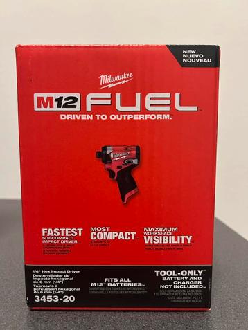 [NIEUW] Milwaukee M12 FUEL 3453 FID2-0 slagschroevendraaier beschikbaar voor biedingen