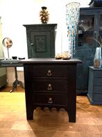 Oud ladekastje, stoer kastje, vintage kast, ladekast VdlM, Ophalen, 50 tot 100 cm, Zo goed als nieuw, 3 of 4 laden