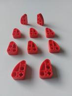 10 technic Lego hefarm L-vorm kwart ellips 2x3 rood, Ophalen of Verzenden, Zo goed als nieuw, Losse stenen, Lego