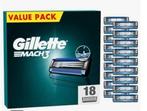 Gillette Mach3 Scheermesjes - 18 stuks, Verzenden, Nieuw, Overige typen