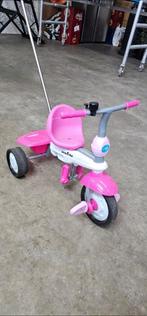 Roze Smart Trike Driewieler met Duwstang, Ophalen, Gebruikt, Smart Trike, Duwstang
