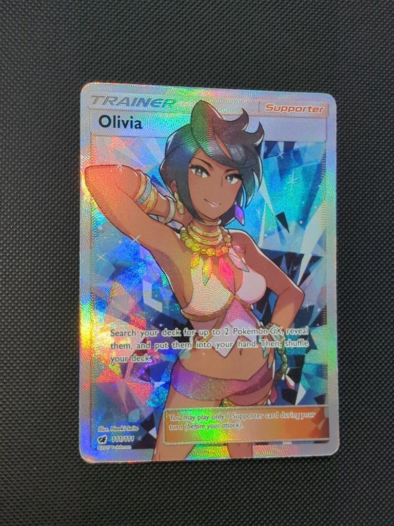 Olivia FA, Ophalen of Verzenden, Zo goed als nieuw, Losse kaart, Foil