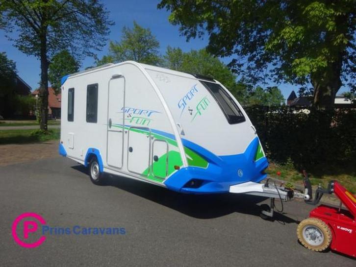 Knaus Sport Fun Met Mover, Caravans en Kamperen, Caravans, Bedrijf, tot en met 3, 1000 - 1250 kg, Knaus, Disselslot, Kachel, Koelkast
