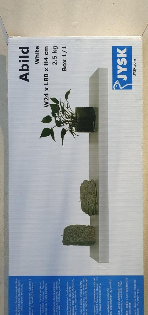 4 x zwevende plank wit 80x24x4, Ophalen