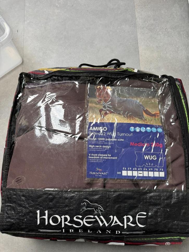 Horseware Amigo Bravo 1200 D WUG,  6'3 250gr (deken 7), Dieren en Toebehoren, Paarden en Pony's | Dekens en Dekjes, Gebruikt, Deken