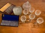 Kristallenset met messenleggers Art Deco 1920, Antiek en Kunst, Antiek | Glas en Kristal, Ophalen of Verzenden
