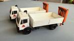 Mercedes Conrad met atlas kraan, Hobby en Vrije tijd, Modelauto's | 1:50, Ophalen of Verzenden, Gebruikt, Bus of Vrachtwagen, Conrad