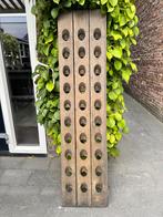Eikenhouten Pupitre wijn- champagnerek, Ophalen, Zo goed als nieuw, 25 flessen of meer, 75 cm of meer