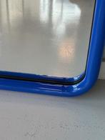 Jaren 80 spiegel vintage wandspiegel retro mirror blauw, Vierkant, Minder dan 100 cm, Niet bekend, 50 tot 75 cm