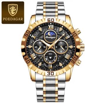 NieuwHorloge,3Atm,Gold-Black-RVS,SwissTypeQuarts€24,95BIEDEN beschikbaar voor biedingen