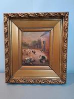 W. Lammers, schilderij met pluimvee. In barok lijst., Ophalen of Verzenden
