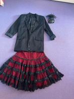 Carnavalskleding: Rok, Blazer & Hoedje - Maat M, Maat 38/40 (M), Carnaval, Ophalen of Verzenden, Zo goed als nieuw