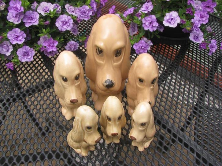 Sad eyes * SylvaC set * hond # chien # dog # perro * 6 delig, Verzamelen, Beelden en Beeldjes, Zo goed als nieuw, Dier, Ophalen of Verzenden