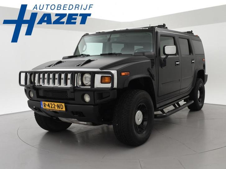 Hummer H2 6.0 V8 5-PERS. MAT ZWART + SCHUIFDAK | STANDKACHEL, Auto's, Hummer, Bedrijf, Te koop, H2, 4x4, Airbags, Airconditioning