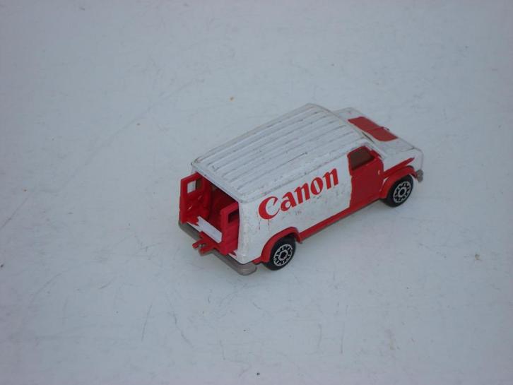 modelauto met reclame van canon, Hobby en Vrije tijd, Modelauto's | 1:43, Gebruikt, Auto, Overige merken, Ophalen of Verzenden