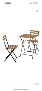 Ikea Tuinsetje - Balkonset, Gebruikt, Stoel, Tuinset, Hout