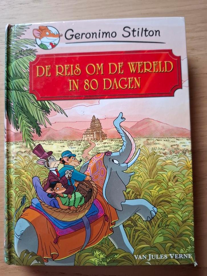 Geronimo Stilton: Reis om de Wereld in 80 Dagen, Boeken, Kinderboeken | Jeugd | onder 10 jaar, Gelezen, Fictie algemeen, Ophalen of Verzenden