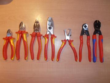 Partij Zgan en Nieuwe KNIPEX tangen. beschikbaar voor biedingen